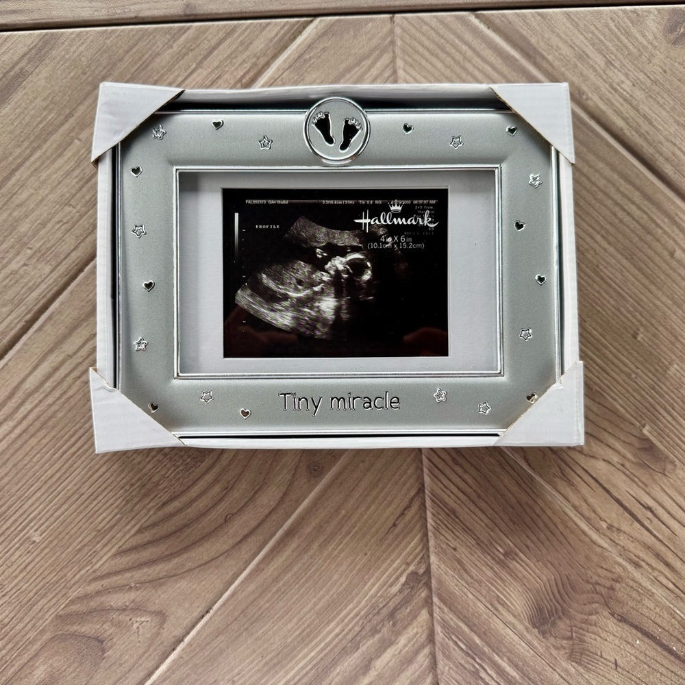 Hallmark Silver and White Baby Keepsake Frame
